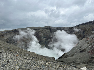 Face the Power of Nature at Mount Aso's Crater