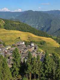 Деревня Пинъань на рисовых террасах Лунцзи: