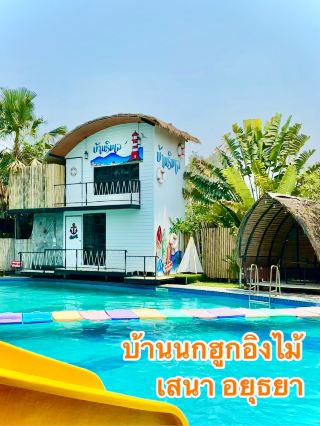 บ้านนกฮูกอิงไม้ อำเภอเสนาอยุธยา