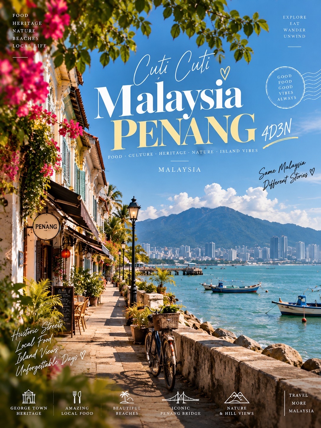 🇲🇾 Penang 4D3N — Eat, Walk, Explore & Repeat 🍜✨