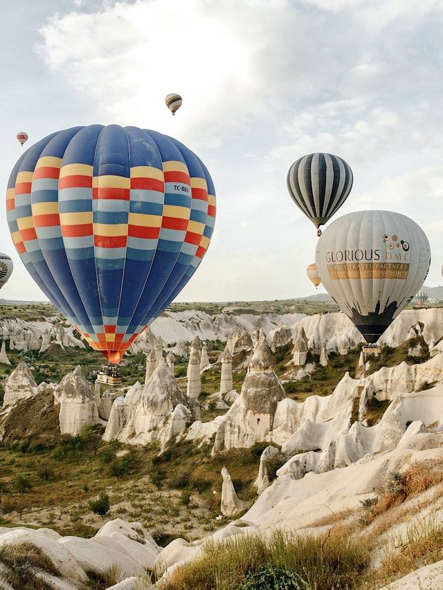 Fantastic sunrise in Cappadocia