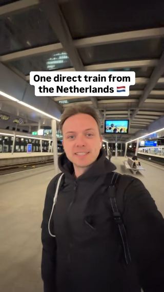 One direct train from the Netherlands