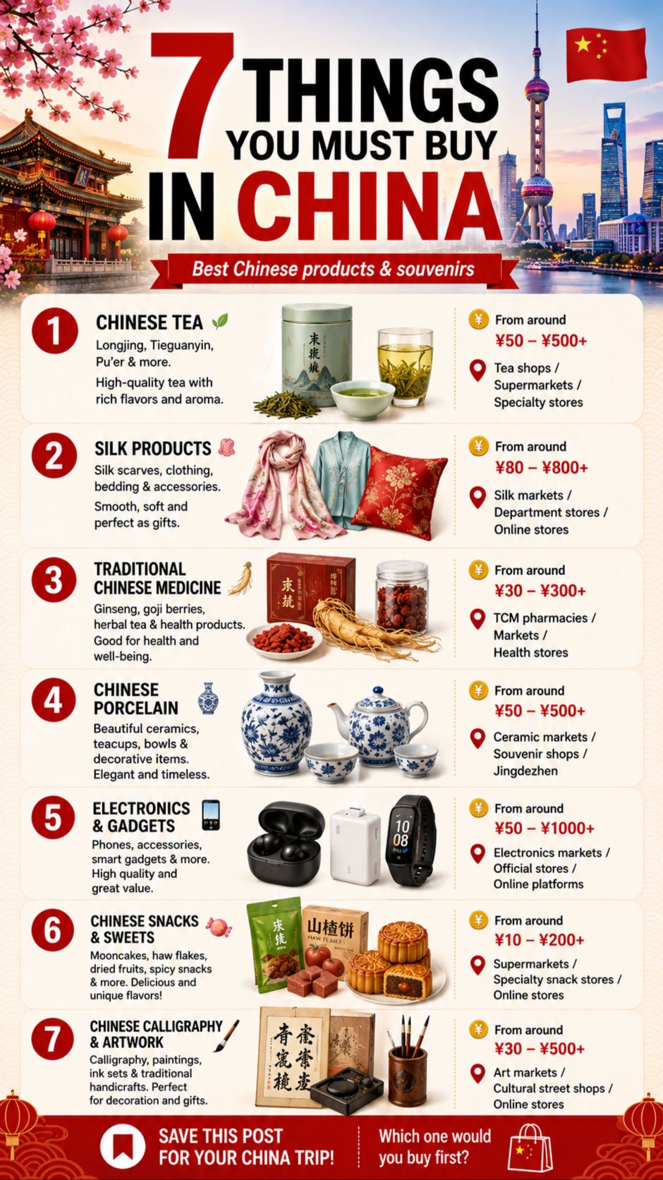 🇨🇳 7 Things You MUST Buy in China Before You Go Home! 🛍️
