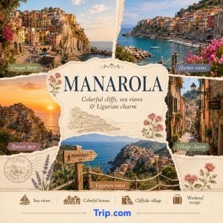 🇮🇹 Manarola: the Cinque Terre village that looks unreal 🌊✨