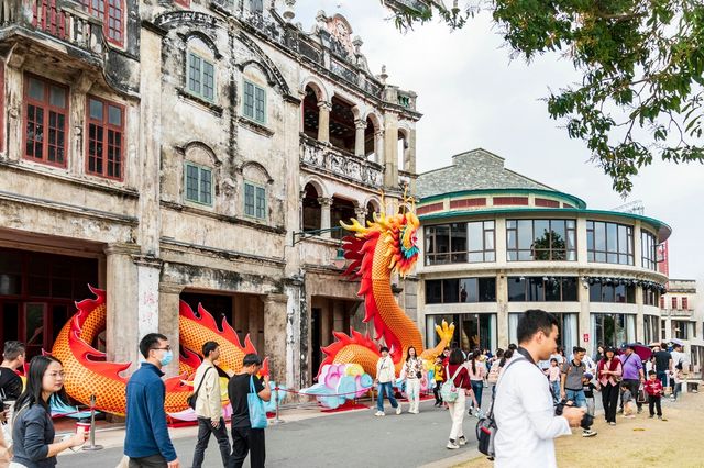 赤坎過龍年 龍獅匯赤坎，橋見中國年