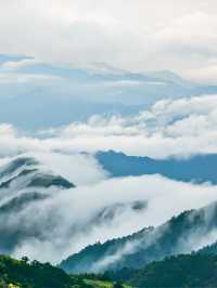 每次登山都能遇到雲海。