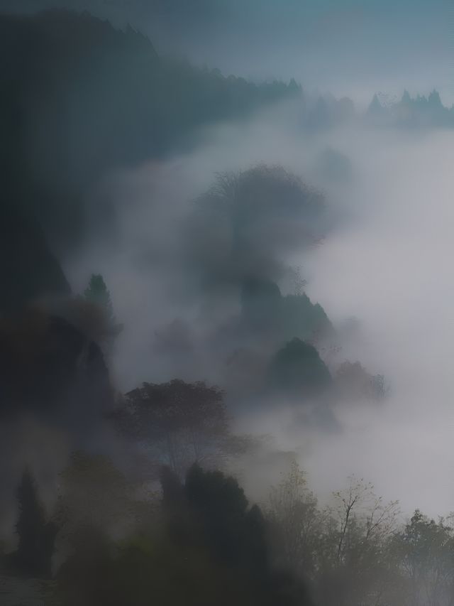 德陽凱江大回灣•如夢似幻的晨霧•朦朧的畫卷&蕩氣迴腸的震撼