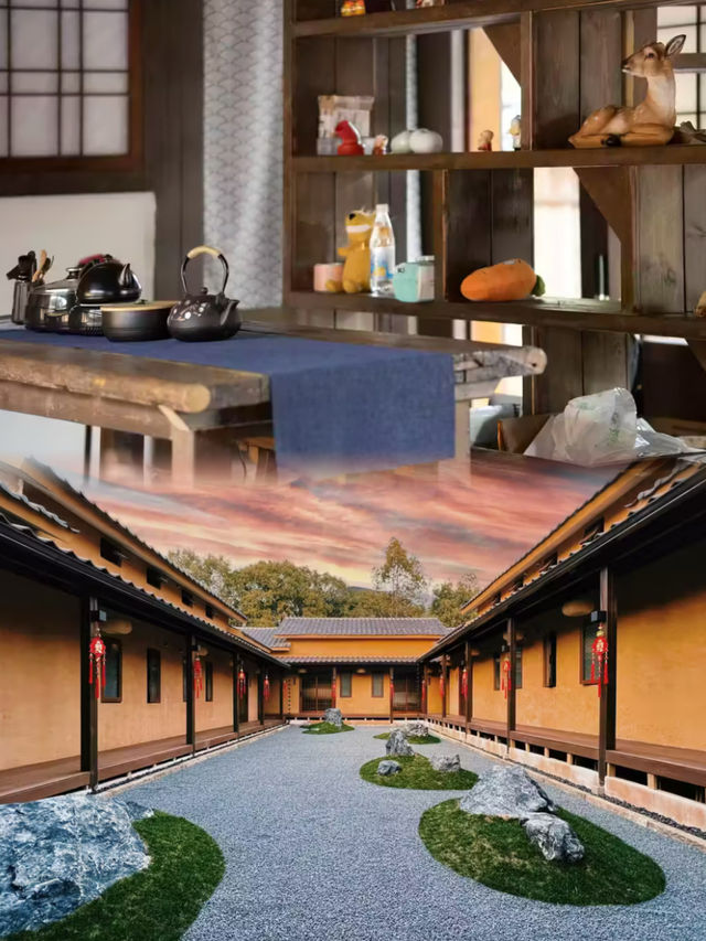 一屋一院一湯池，冬日裡的治癒小天地