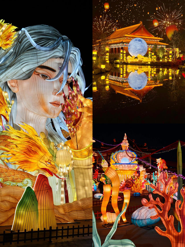 不在南京秦淮河在宿遷新年燈會美哭了…
