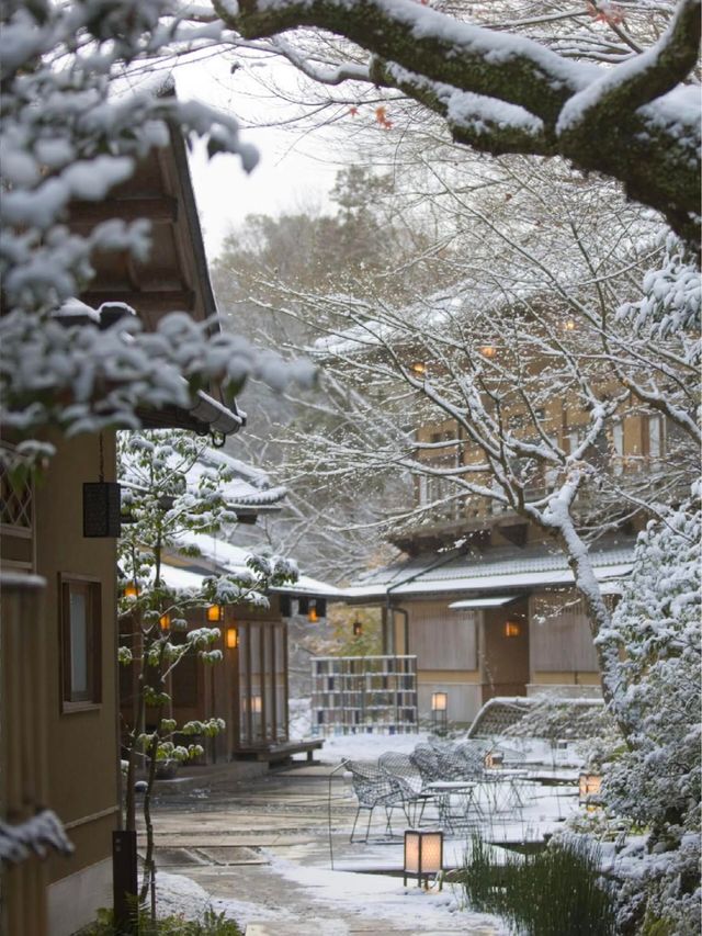 雪後的京都虹夕詠家已經美到next level