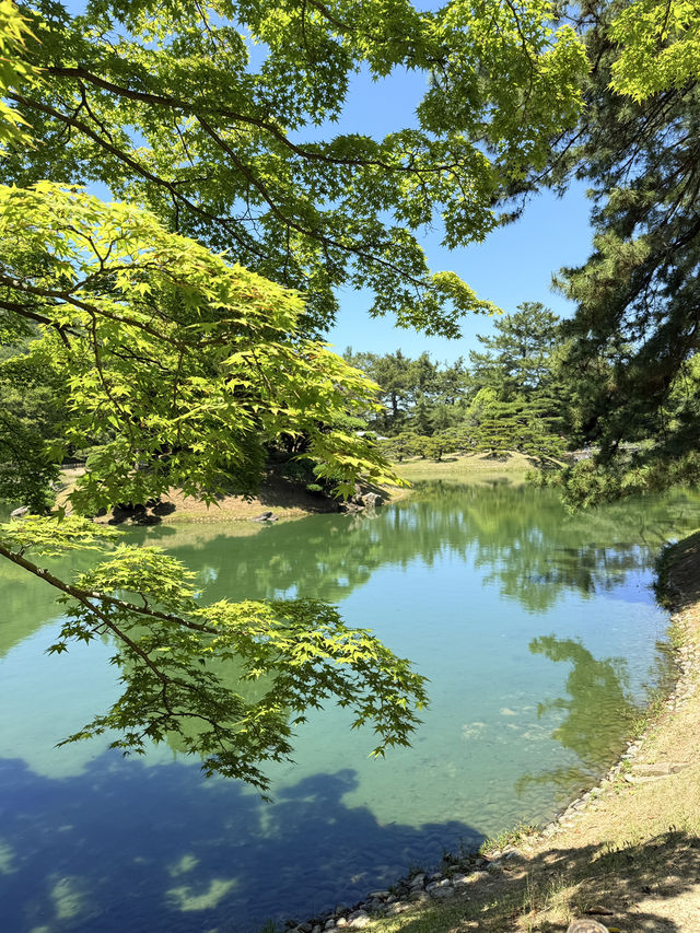 日本三大名園之一栗林公園