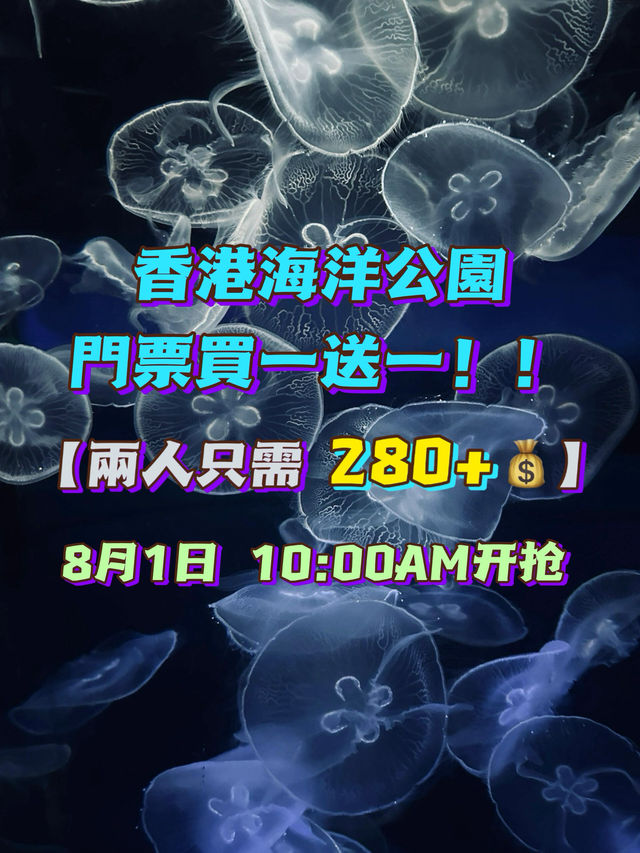 比港迪還好玩的🐬香港海洋公園買一送一啦‼️ 