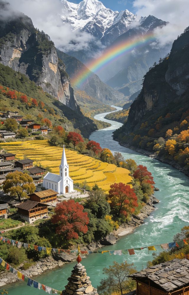 彩虹下的第一灣絕景