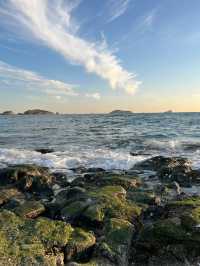 冬日銀沙灘絕美日出