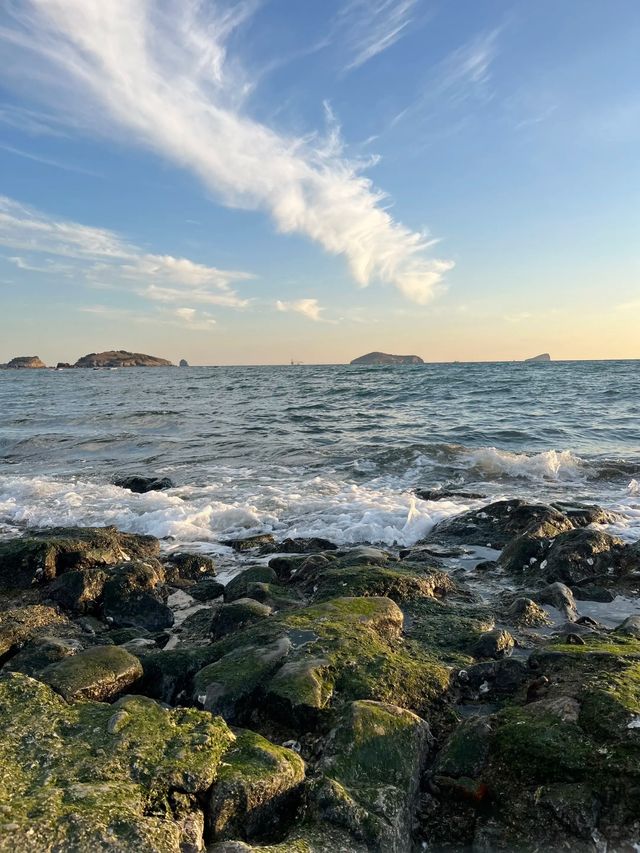 冬日銀沙灘絕美日出