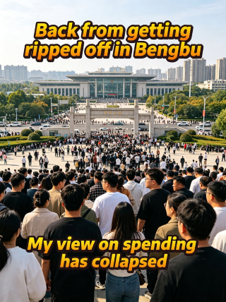 Just back from Bengbu, and my spending expectations have been completely shattered