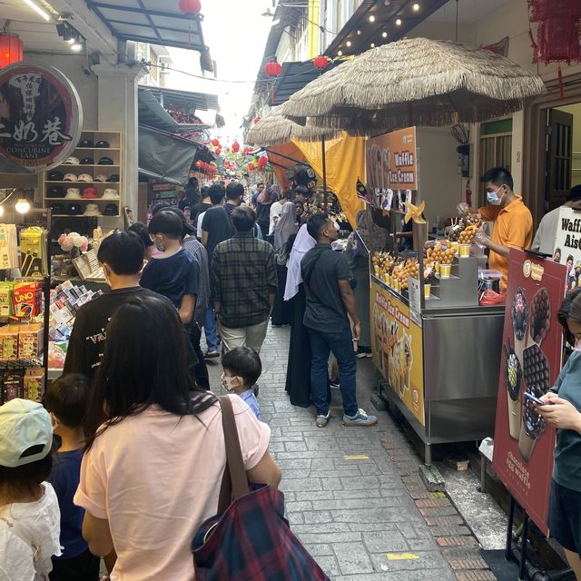 Beautiful Street with Nice Food & Souvenirs