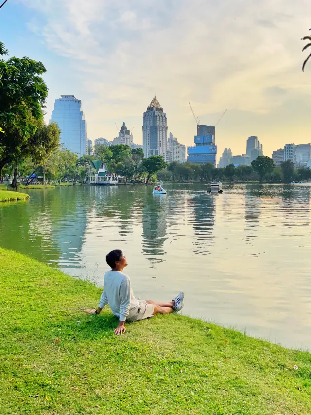 In the heart of Bangkok at Lumphini Park!