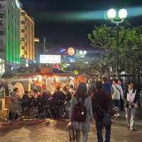 福岡景點｜中州屋台，夜市小攤販的聚集地，還有美麗河景
