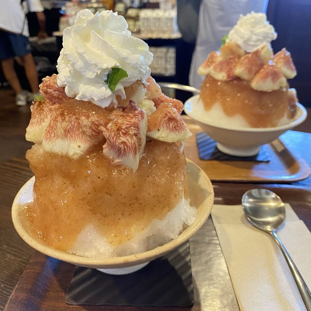 神戸市西区！いちじく氷がスタート！珈専舎たんぽぽはいつも大行列！受付は発券で