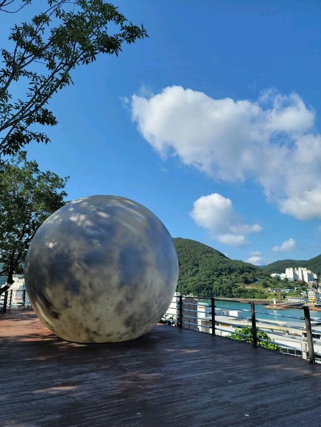 대형 달포토존이 있는 거제 소망길 보름달나들이🌕