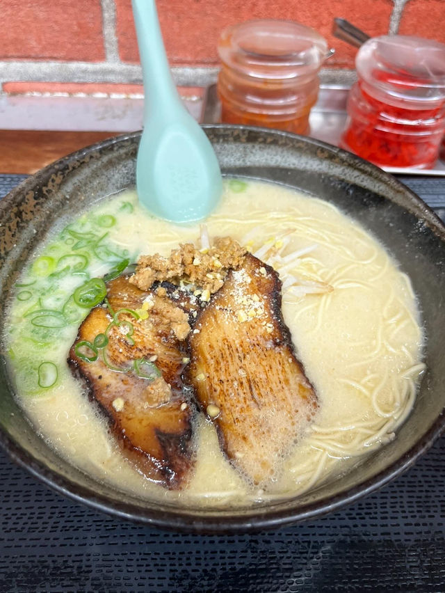 【福岡グルメ】あっさり系のまろやかなスープ🍜