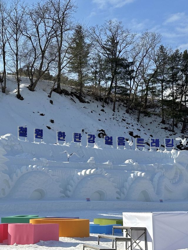 강원도 철원 한탄강 물윗길 얼음트레킹❄️