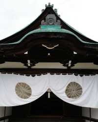 Beautiful temple with autumn foliage