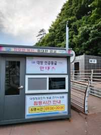대형 대포 포토존이 있는 포진지동굴🪨