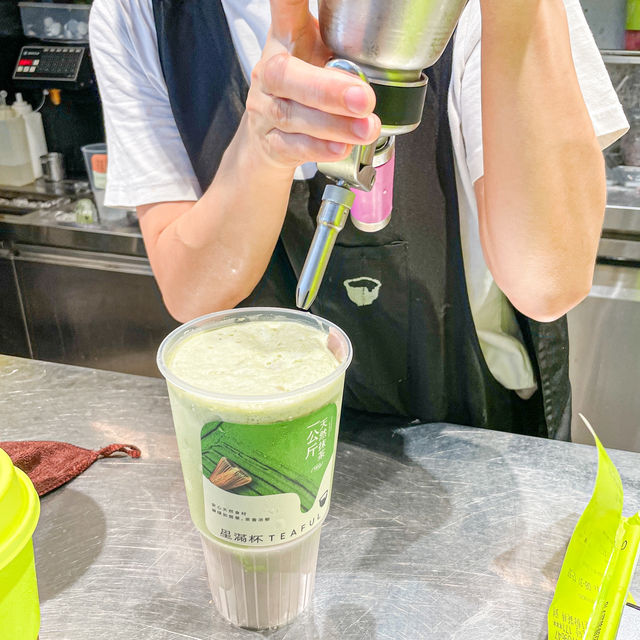 我來深圳東門只為了這杯一公斤芋泥抹茶！
