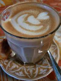 Cafe with electric vibe.