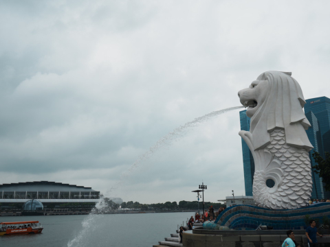 シンガポール観光】シンガポールの象徴！「マーライオン公園