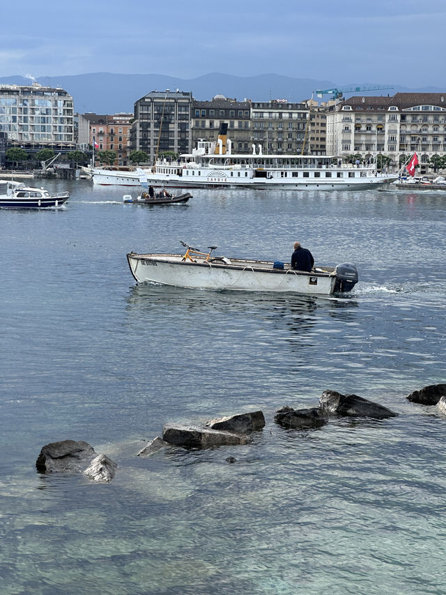 🇨🇭船河遊日內瓦湖⛲️近距離觀賞日內瓦大噴泉