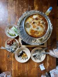 The tea house serves a variety of tea blends