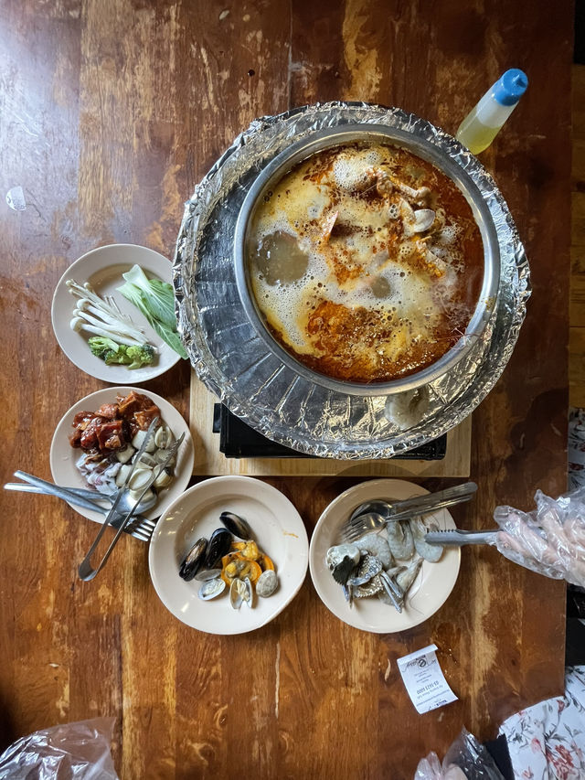 The tea house serves a variety of tea blends