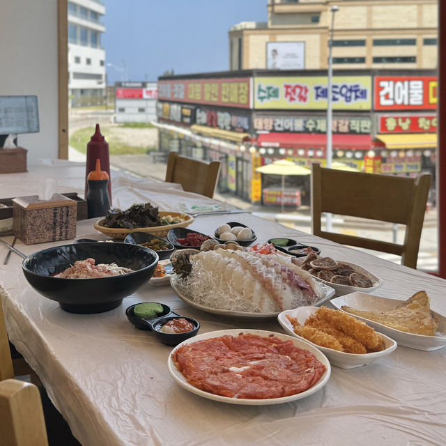 속초 대포항 근처 횟집 머구리횟집