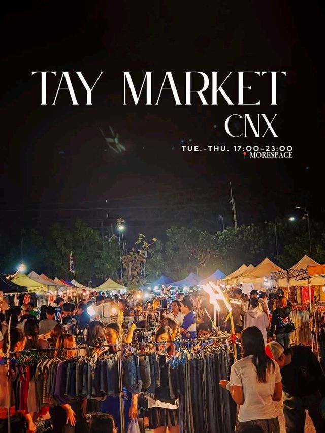 Tay Market✨ กาดนัดวินเทจ สุดเก๋า วิวเขาดอยสุเทพ🏞️