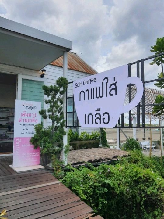 Salt Lake de Maeklong คาเฟ่วิวนาเกลือสุดชิล