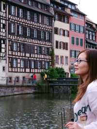 Beautiful city at the border between Germany and France