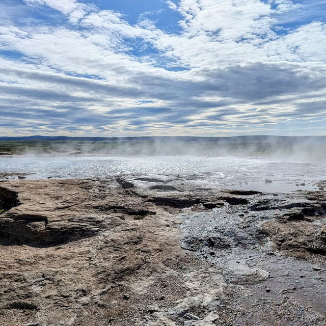 A Thrilling Burst of Nature at Strokkur Geyser A Thrilling Burst of Nature at Strokkur Geyser