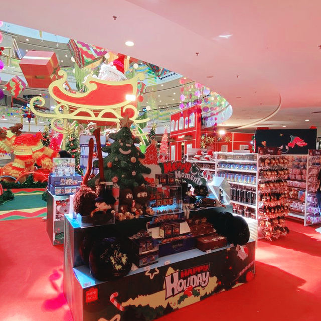 Colourful festive décor at Penang Queensbay