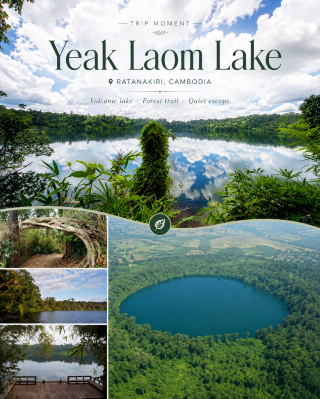 Yeak Laom Lake: A Peaceful Volcanic Lake in Ratanakiri 🌿💙