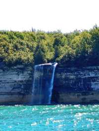 Discover the wild beauty of the crystal blue water and sandstone cliffs along Lake Superior in MI