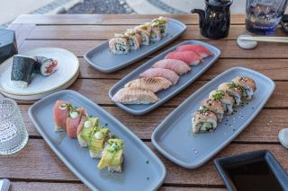 Sushi Lunch, Ocean Views, Dining Rooms, and Sunset Drinks