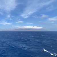 Средиземноморье с палубы круизного лайнера.