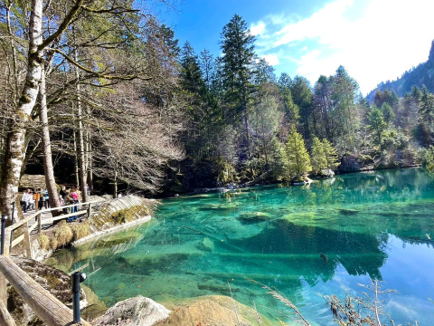 スイス】ブラウゼー（Blausee）：アルプスのサファイア（スイスの