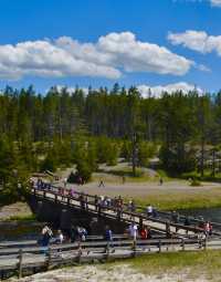 Check-in at the natural wonder of the world - Yellowstone's Thumb Geyser.