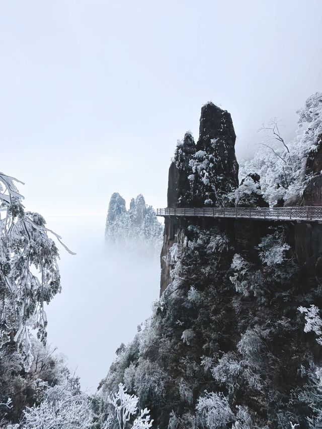 冰雪世界湖南莽山，銀裝素裹真的是賞雪聖地！