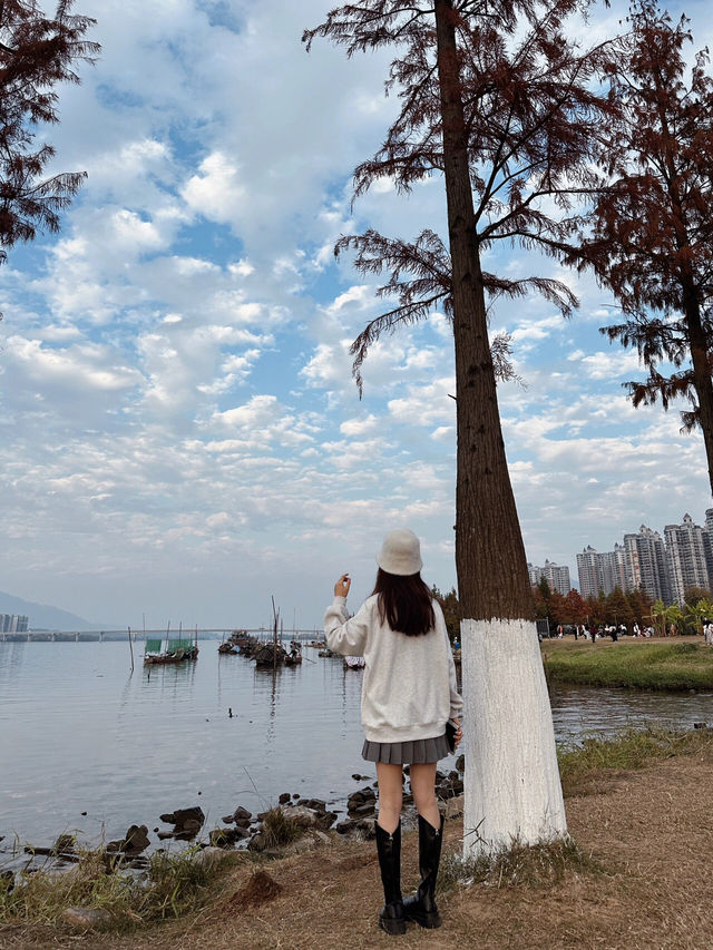 清遠拍照聖地-清遠“小洱海”|||地址:清遠北江南岸公園
