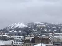 布達城堡在雪中